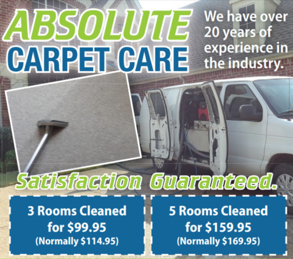 Carpet Cleaning Coupons Absolute Carpet Care Denton Gainesville